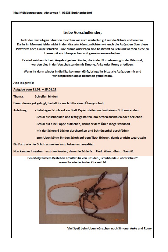 Aufgaben Vorschulkinder